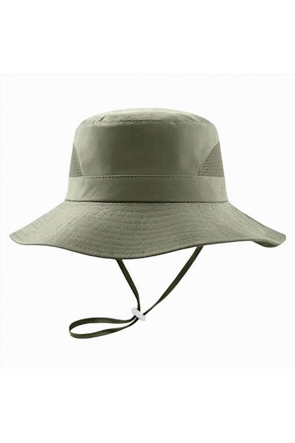 Kids Cotton Bucket Hat Sun Beach Cap for Boys Girls