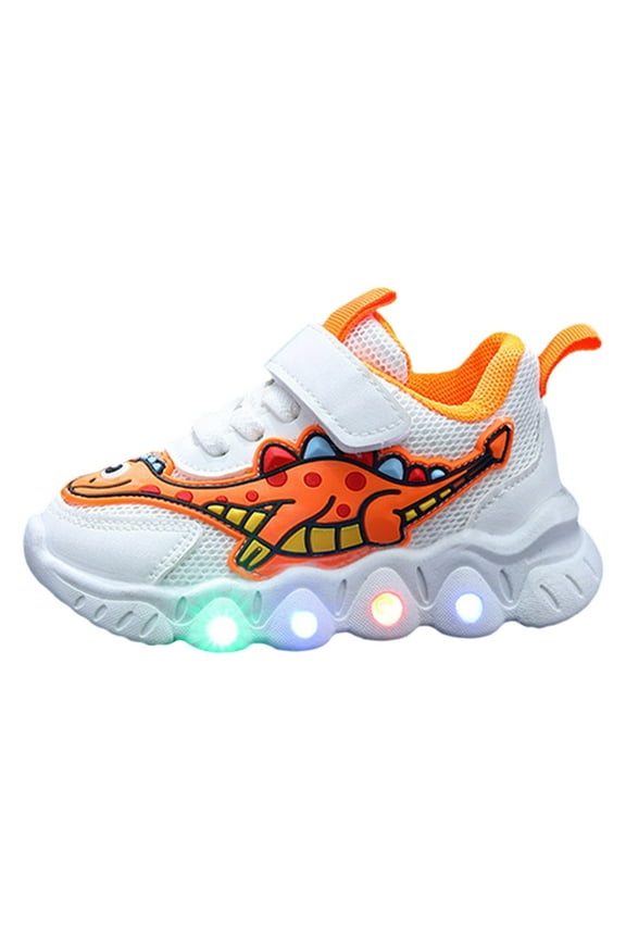 Kids LED Light Up Shoes for Boys and Girls Cool Flashing Sneakers Unisex (RD1,7.5)