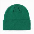 thumbnail image 1 of Hessimy Kids Solid Color Ribbed Cuffed Knit Beanie,Basic Winter Warm Skull Cap, 1 of 9