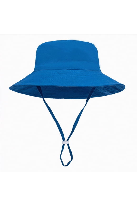 Kids Sun Hat UPF 50+ Boys Girls Protection Hat Wide Brim Beach Hats with Mesh and Adjustable Chin Strap