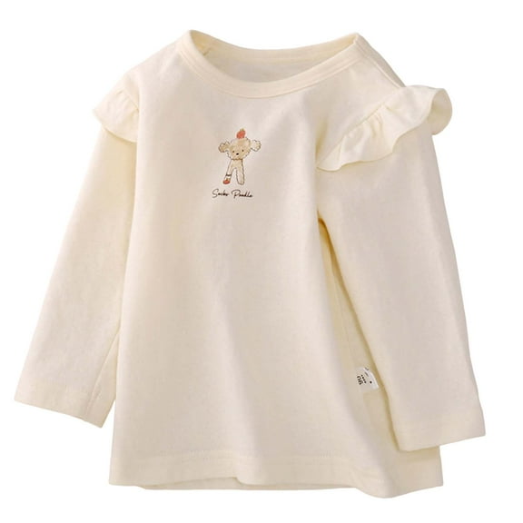 Hessimy Kids Sweater Little Girls Casual Long Sleeve Raglan Sleeve T Shirts Crewneck Tunic Tops Teen Color Block Tee Blouses Autumn Clothes Winter Jackets (Beige,3-4 Years)