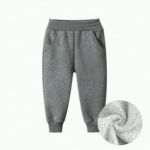 Hessimy Kids Unisex Long Pants Strip Elastic Waist Winter Boys Dailywear Dancing Wear Streetwear Patch Letter Denim Jean Cargo Pants Hop Loose Sport Wear (GY1,3-4 Years)