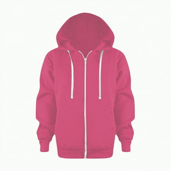 Hessimy Lightweight Jacket For Girls Kids & Toddler Girls' Print Water-Resistant Jacket Jean Jacket Denim Jacket Fleece Jacket Women Girls Winter Coat (Hot Pink,9-10 Years)