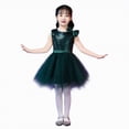 thumbnail image 1 of Hessimy Little Girl Short Sleeve Dress Cotton Casual Applique Tunic Shirt Dresses(Navy,11-12 Years), 1 of 1