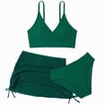 thumbnail image 1 of Hessimy Little Girls Two Piece Tankini Swimsuit Summer short Bathing Suit Beach Rash Guard Swimwear,UPF 50+（Dark Green,9-10 Years), 1 of 6