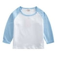 thumbnail image 1 of Hessimy Long Sleeve T-Shirts Infant Baby, Toddler, Little Kids Boys, Toddler Boy girls, Unisex(A103-Light Blue,18-24 Months), 1 of 5