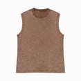 thumbnail image 1 of Hessimy Men's Active Muscle Sleeveless Tank Top Workout Shirt（Coffee,L), 1 of 4