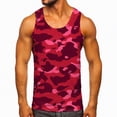 thumbnail image 1 of Hessimy Men’s Athletic Fit Tank Tops Cotton Breathable Sleeveless Undershirts（Red,M), 1 of 5