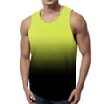 thumbnail image 1 of Hessimy Men's Basic Sleeveless T Shirts Casual Active Tank Top(Yellow,3XL), 1 of 4