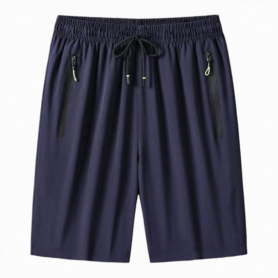 Hessimy Men's Fishing Shorts,Hiking Shorts Quick Dry Comfortable UPF 50+,Pockets,Shorts for Men,Inseam(Navy,M)