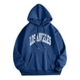 thumbnail image 1 of Hessimy Men's Hoodies Pullover Soft Hooded Sweatshirts Long Sleeve Casual Hoodies with Zipper Pocket(Blue,L), 1 of 3