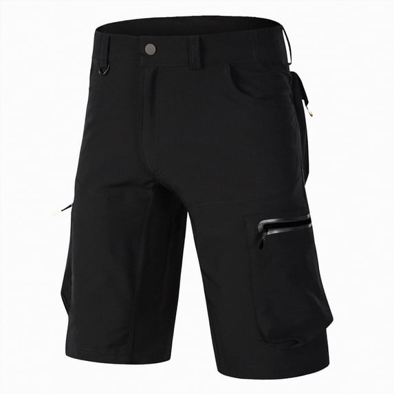 Hessimy Men's Hybrid Golf Dress Shorts Lightweight Quick Dry Casual with Flat Front Inseam and Pockets,dress golf(Black,XXXL)