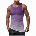 thumbnail image 1 of Hessimy Men’s Sleeveless Compression Shirts, Quick Dry Running Sports Workout Athletic Base Layer Tank Tops（Purple,L), 1 of 1