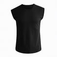 thumbnail image 1 of Hessimy Men's Tank Top Undershirts,Slim Fit,Soft & Breathable Tank Shirt - Comfortable Men's Undershirts,sleek（Black,XL), 1 of 4