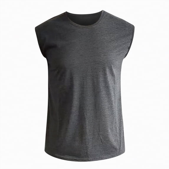 Hessimy Men's Tank Top Undershirts,Slim Fit,Soft & Breathable Tank Shirt - Comfortable Men's Undershirts,sleek(Dark Gray,S)