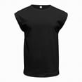 thumbnail image 1 of Hessimy Men's Tank Tops Knit Sleeveless Workout T Shirt Muscle Gym Fitness Tee（Black,S), 1 of 8