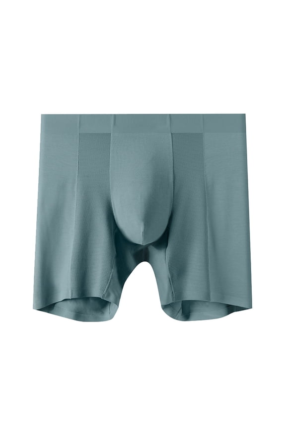 Men's Underwear – Performance Compression Boxer Briefs with Functional Fly(Green,5XL)