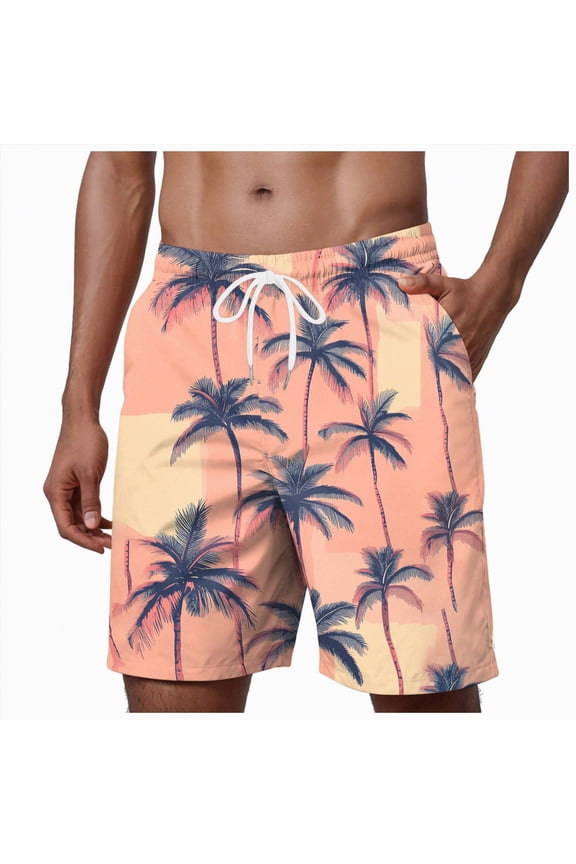 Mens Boys Short Vintage Swim Trunks Quick Dry Swim Suits Board Shorts,Vintage Style(Dark Blue,XXL)