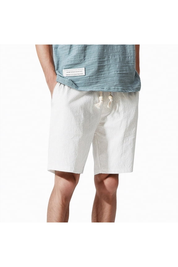 Mens Chino Shorts – Outseam,Relaxed Fit,Durable Cotton Fabric,classic chino(White,S)