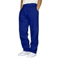 thumbnail image 1 of Hessimy Mens Sweatpants Open Bottom,Baggy Jogger Pants with Pocket,Sweatpants Men(Z1-Blue,XXL), 1 of 4