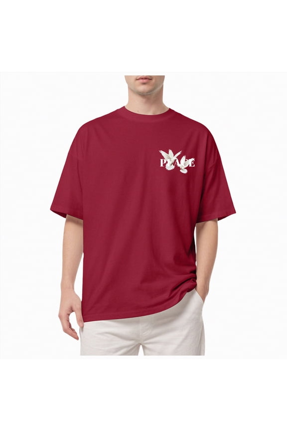 Mens Swim Shirt Short Sleeve UPF 50+ Sun Protection Shirt Athletic Quick Dry T Shirts,Water Friendly(Red,M)