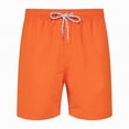 thumbnail image 1 of Hessimy Mens Swim Trunks Quick Dry Stretch Swim Shorts Bathing Suits Swimwear Beach Shorts with Pockets,Stretch Elastic(Orange,L), 1 of 1