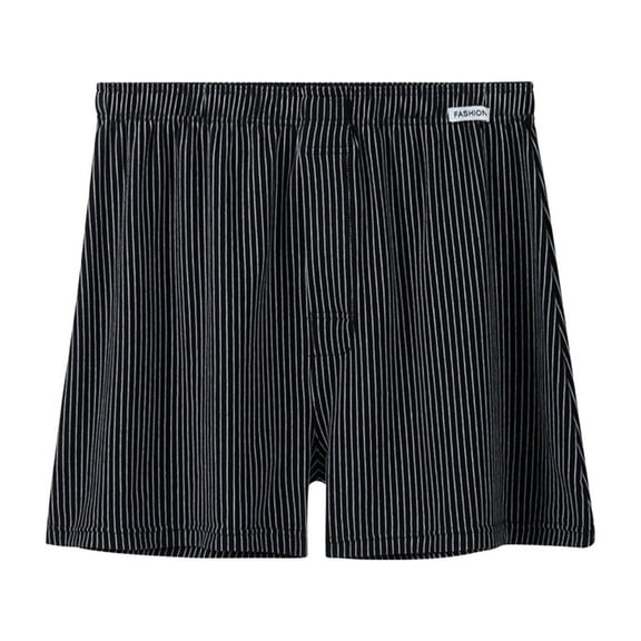 Hessimy Mens Underwear Covered Waistband Boxer Briefs(Black,3XL)