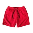 thumbnail image 1 of Hessimy Mens Workout Athletic Shorts Quick Dry Running Shorts Men Lightweight Gym Shorts with Pockets(Red,L), 1 of 5