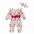 thumbnail image 1 of Hessimy Newborn 3 6 9 12 18Months Baby Girl Romper Floral Daisy Tulle Lace Onesie Bodysuit Infant Girl Summer Clothes(White, 1 of 8
