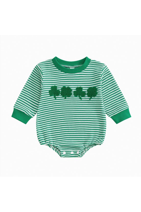 Newborn Baby Boy Summer Outfit Bow Smocked Bubble Romper Doll Collar Plaid Bodysuit Fly Sleeve Jumpsuit Clothes,Trendy(Green,6-12 Months)