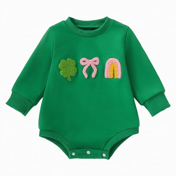 Hessimy Newborn Baby Girl Boy Clothes Short Sleeve Stripe Bubble Romper Waffle Bodysuit Tshirt Cute Summer Outfit(Green