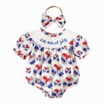 thumbnail image 1 of Hessimy Newborn Baby Girl Boy Easter Outfit Carrot Embroidery Romper Onesie One Piece Bodysuit Overalls Summer Outfit,Cozy(Blue, 1 of 9