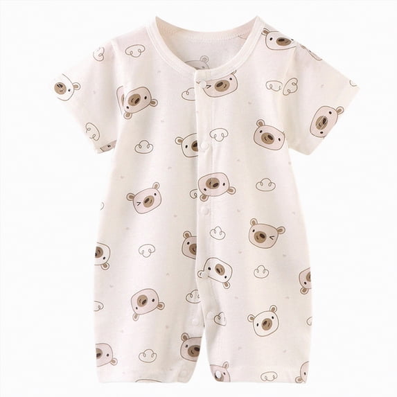 Hessimy Newborn Infant Baby Boy Outfits Ruffle Bubble Romper Sweatshirt Long Sleeve Bodysuit T-Shirt Fall Clothes,Breathable(Khaki,18-24 Months)