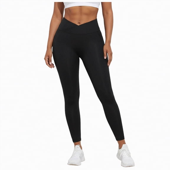Hessimy No Front Seam High Waisted Workout Leggings for Women Buttery Soft Yoga Pants Gym Athletic Tights(Black,L)