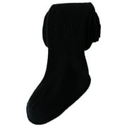 Hessimy Pairs Cotton Toddler Girls Tights 2t-3t Cable Stockings for Toddler Girls Pantyhose Knit Footed Leggings for Babies(Black,0-1 Y)