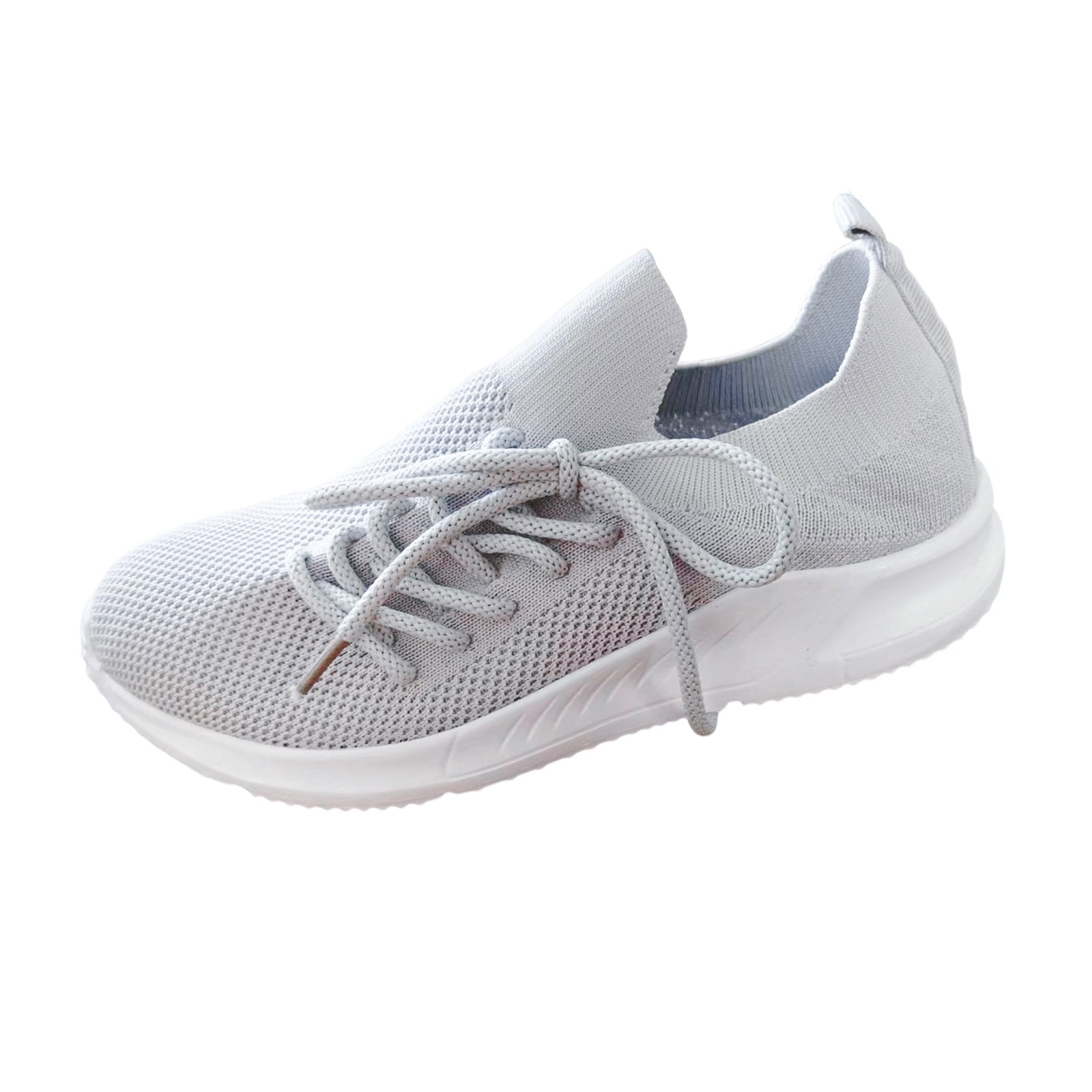 Hessimy Shoes for Women Womens Walking Shoes Slip On Comfort Casual Foam Tennis Sneakers for Gym Running(Grey,6.5)