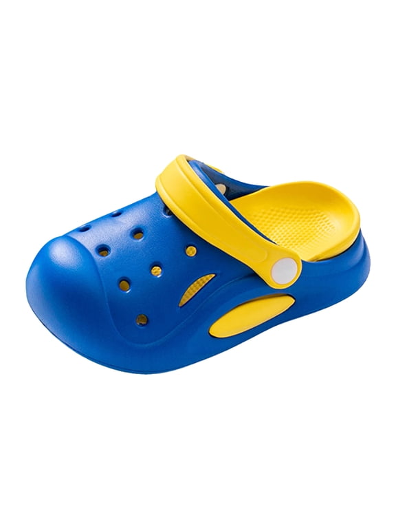 Slides Open Toe Sandals - Girl Boys Women Summer Beach Water Pool Shoes House slippers Beach Pool Shoes toddler kidss slippers(Blue,4.5)