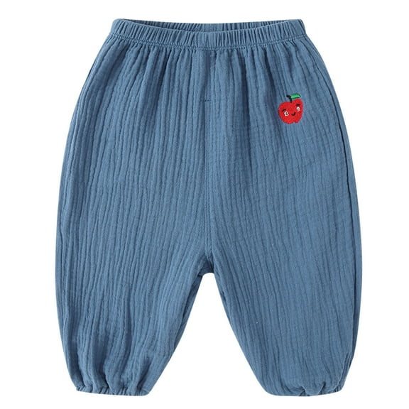 Hessimy Soft And Comfy Cotton Baby Pants For Baby Boys And Girls With Ample Diaper Room Cargo Pants For Boy Baby Boy Pants (Blue,3-4 Years)