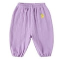 thumbnail image 1 of Hessimy Soft And Comfy Cotton Baby Pants For Baby Boys And Girls With Ample Diaper Room Cargo Pants For Boy Baby Boy Pants (Purple,2-3 Years), 1 of 3