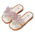 thumbnail image 1 of Hessimy Soft Cloud Slides for Kids Open Toe Shower Slippers Comfy Lightweight Sandals Toddler Boys Girls Children Bathroom Pool Summer Beach Non-Slip Shoes chinese slippers(White,10.5), 1 of 5