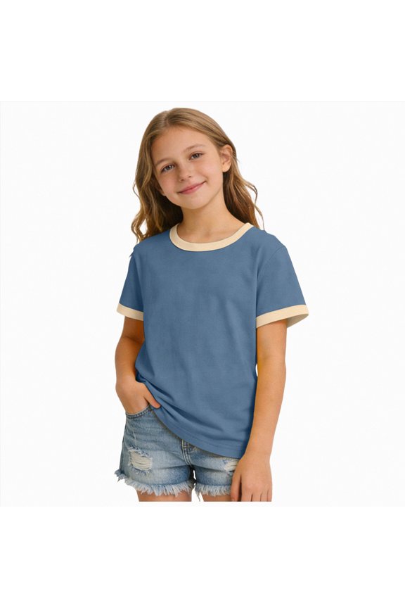 Summer Tops for Women Cute Green Blouses Dressy Casual Pleated Short Sleeve Shirts Trendy(Blue,100)