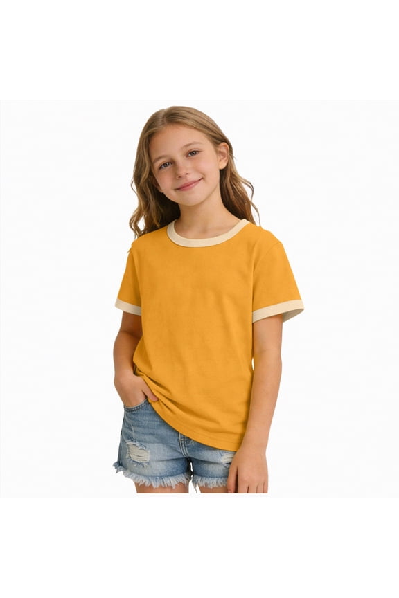 Summer Tops for Women Cute Green Blouses Dressy Casual Pleated Short Sleeve Shirts Trendy(Gold,130)