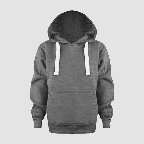 Hessimy Sweatshirt Color Solid Jackets Long Hoodie Top Sleeve Up Girls Kids Boys Coat&jacket(Z08-Grey,G19-10 Years)