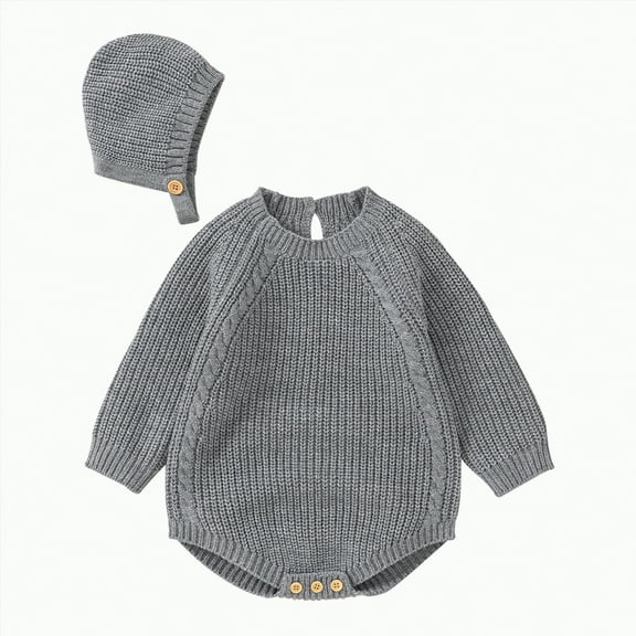 Hessimy Toddler Baby Boy Knit Sweater Big/Lil Bro Embroidery Sweater 3m 6m 9m 12m 18m Onesie Brother Matching Outfit Warm Winter Clothes Outerwear Lightweight (Grey,0-3 Months)
