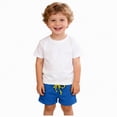 thumbnail image 1 of Hessimy Toddler Baby Boy Shorts Summer Clothes Littler Kids Boys Short Pants with Elastic Waist Pull On Cotton Shorts(Blue,4-5 Years), 1 of 5