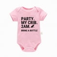 thumbnail image 1 of Hessimy Toddler Baby Girl Clothes Summer Smocked Bubble Romper Embroidery Onesie Short Sleeve Bodysuit Cute Outfits(Pink, 1 of 4