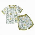 thumbnail image 1 of Hessimy Girl 2 Piece Outfits Toddler Girl Clothes Oversized Short Sleeve T Shirt Active Running Bike Short Sets,Running Style(AG,7-8 Years), 1 of 4