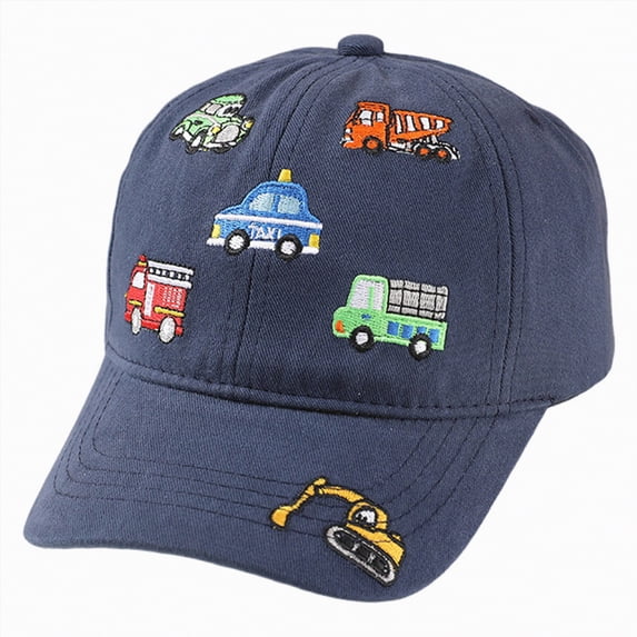 Hessimy Toddler Baseball Cap Adjustable Kids Baseball Hats for Boys Girls(Navy3-8 Years)