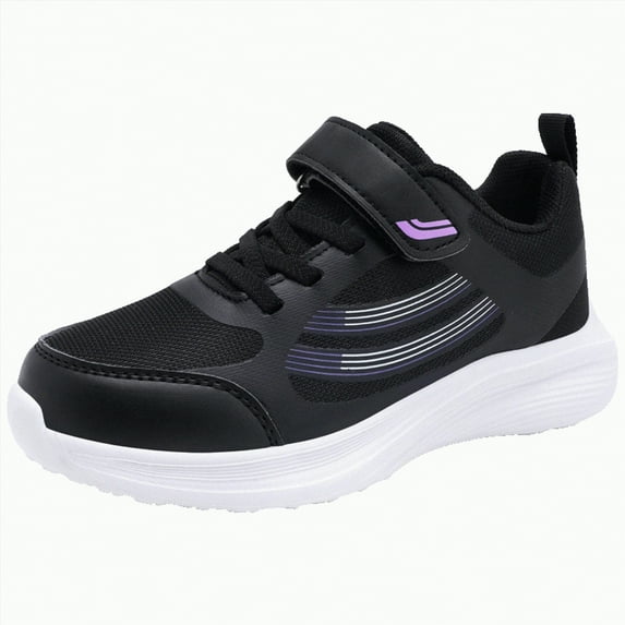 Hessimy Toddler & Big Kids Knit Cage Sneakers Girls Shoes Walking Shoes Toddler Shoes Casual Sports Running Shoes (Black,13)