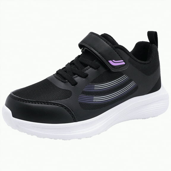Hessimy Toddler & Big Kids Knit Cage Sneakers Girls Shoes Walking Shoes Toddler Shoes Casual Sports Running Shoes (Black,13)